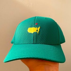 Masters hat, green with yellow emblem